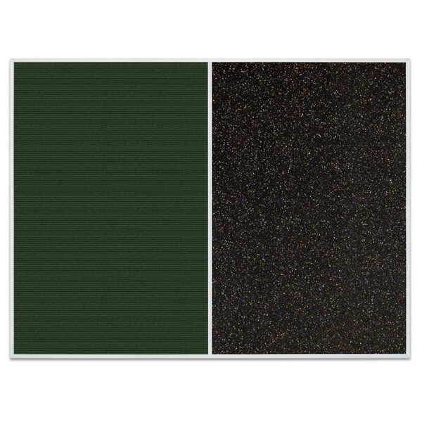 Sliding Door Indoor Enclosed Corkboard, 9